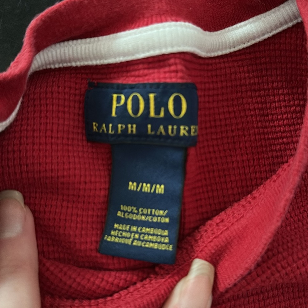 Red Ralph Lauren thermal - Picture 2 of 3